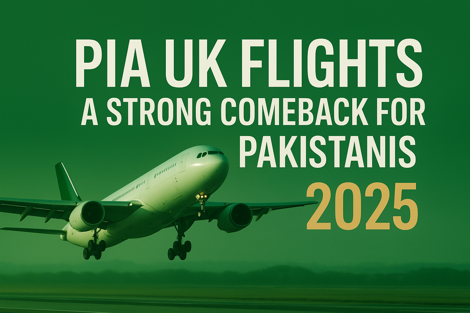 PIA UK Flights 2025